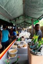 Tent selling food and delicacies at the Caxixis fair in Nazare, Bahia