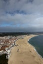 Nazare is one of the most popular seaside resorts in Portugal, c