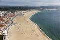 Nazare is one of the most popular seaside resorts in Portugal, c