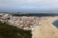 Nazare is one of the most popular seaside resorts in Portugal, c