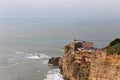 Fort at the Praia do Norte in Nazare, Portugal