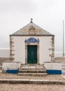 Nazare, Portugal - June 30, 2021: View of the Ermida da Memoria, the Memory Hermitage chapel in Nazare Sitio Royalty Free Stock Photo