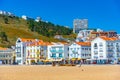 NAZARE, PORTUGAL, MAY 28, 2019: Seaside view of Nazare in Portugal