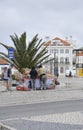 Nazare, 20th July: Sitio da Nazare Square from Nazare Resort in Portugal