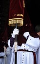 Nazarenes, Holy Week in Baeza, Jaen province, Andalusia, Spain