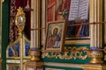 Icon depicting Jesus Christ in the Greek Orthodox Monastery of the Transfiguration located on Mount Tavor near Nazareth in Israel Royalty Free Stock Photo