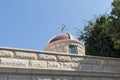 Small dome on the roof of a residential building in the Greek Orthodox Monastery of the Transfiguration located on Mount Tavor