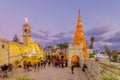 Greek Orthodox Church of the Annunciation  on Christmas, Nazareth Royalty Free Stock Photo