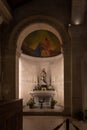 The side altar in the main hall of the St. Josephs Church in Nazareth, northern Israel