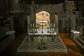 Nazareth, Israel- January 7, 2015: The Basilica of the Annunciation in the city of Nazareth - the modernist interior of the temple