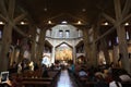 Nazareth, Israel - 10 May 2019: Church Basilica of the Annunciation in the center of Nazareth. Roman Catholic basilica constructed Royalty Free Stock Photo