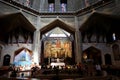 Nazareth, Israel - 10 May 2019: Church Basilica of the Annunciation in the center of Nazareth. Roman Catholic basilica constructed Royalty Free Stock Photo