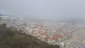 Nazare coast and beach view in Portugal