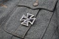 nazi german award Iron Cross on uniform