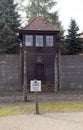 Nazi guard tower house by barracks Auschwitz German Nazi concentration camp Aushwitz-Birkenau Museum Poland Royalty Free Stock Photo