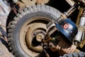 Nazi Helmet on American Jeep Royalty Free Stock Photo