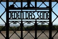 Nazi motto Jedem das Seine seen in the Buchenwald concentration