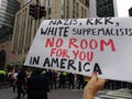 Nazis, KKK, White Supremacists, No Room For You In America, NYC, NY, USA Royalty Free Stock Photo