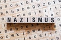 Nazismus - word Nazism on german language,word concept