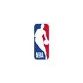 NBA logo editorial illustrative on white background