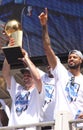 NBA Mavericks champions parade Royalty Free Stock Photo
