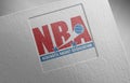 Nba-1 on paper texture logo