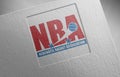 Nba-1 on paper texture