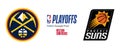 2023 NBA playoffs. Western Conference. Denver Nuggets vs Phoenix Suns. Kyiv, Ukraine - May 1, 2023