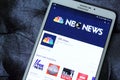 Nbc news channel app logo Royalty Free Stock Photo