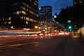 NBC News Office San Diego California at Night Royalty Free Stock Photo