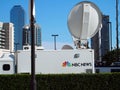 NBC News Satellite Truck Royalty Free Stock Photo