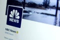 nbc news twitter Royalty Free Stock Photo