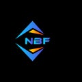 NBF abstract technology logo design on Black background. NBF creative initials letter logo concept Royalty Free Stock Photo