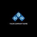 NBN letter logo design on BLACK background. NBN creative initials letter logo concept. NBN letter design Royalty Free Stock Photo
