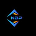 NBP abstract technology logo design on Black background. NBP creative initials letter logo concept Royalty Free Stock Photo