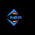 NBR abstract technology logo design on Black background. NBR creative initials letter logo concept Royalty Free Stock Photo