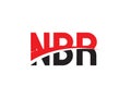 NBR Letter Initial Logo Design Vector Illustration Royalty Free Stock Photo