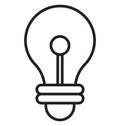 Bright, bulb Isolated Vector Icon can be easily modified or edit