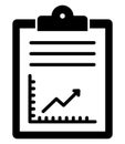 Business Analysis Glyph Style vector icon which can easily modify or edit