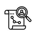 Business analysis Line Style vector icon which can easily modify or edit Royalty Free Stock Photo