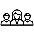 Business team Isolated Vector Icon which can easily modify or edit