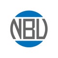 NBV letter logo design on white background. NBV creative initials circle logo concept. NBV letter design Royalty Free Stock Photo