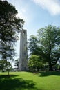 NC State University campus bell tower in Raleigh