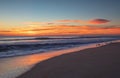 NC Sunrise Sky Over Ocean Outer Banks Royalty Free Stock Photo