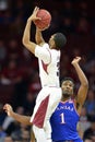 2014 NCAA Basketball - Kansas at Temple Royalty Free Stock Photo