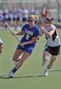 NCAA Women's Lacrosse (LAX) Royalty Free Stock Photo