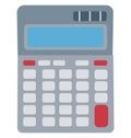 Calculator Color Vector Isolated Icon Editable Royalty Free Stock Photo