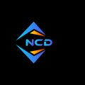 NCD abstract technology logo design on Black background. NCD creative initials letter logo concept Royalty Free Stock Photo
