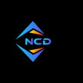 NCD abstract technology logo design on Black background. NCD creative initials letter logo concept Royalty Free Stock Photo