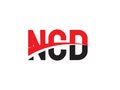 NCD Letter Initial Logo Design Vector Illustration Royalty Free Stock Photo
